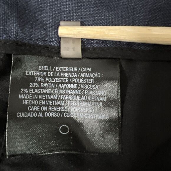 Tahari Dress Pants Womens 4 Blue Flat Front Pockets Business - Picture 8 of 13